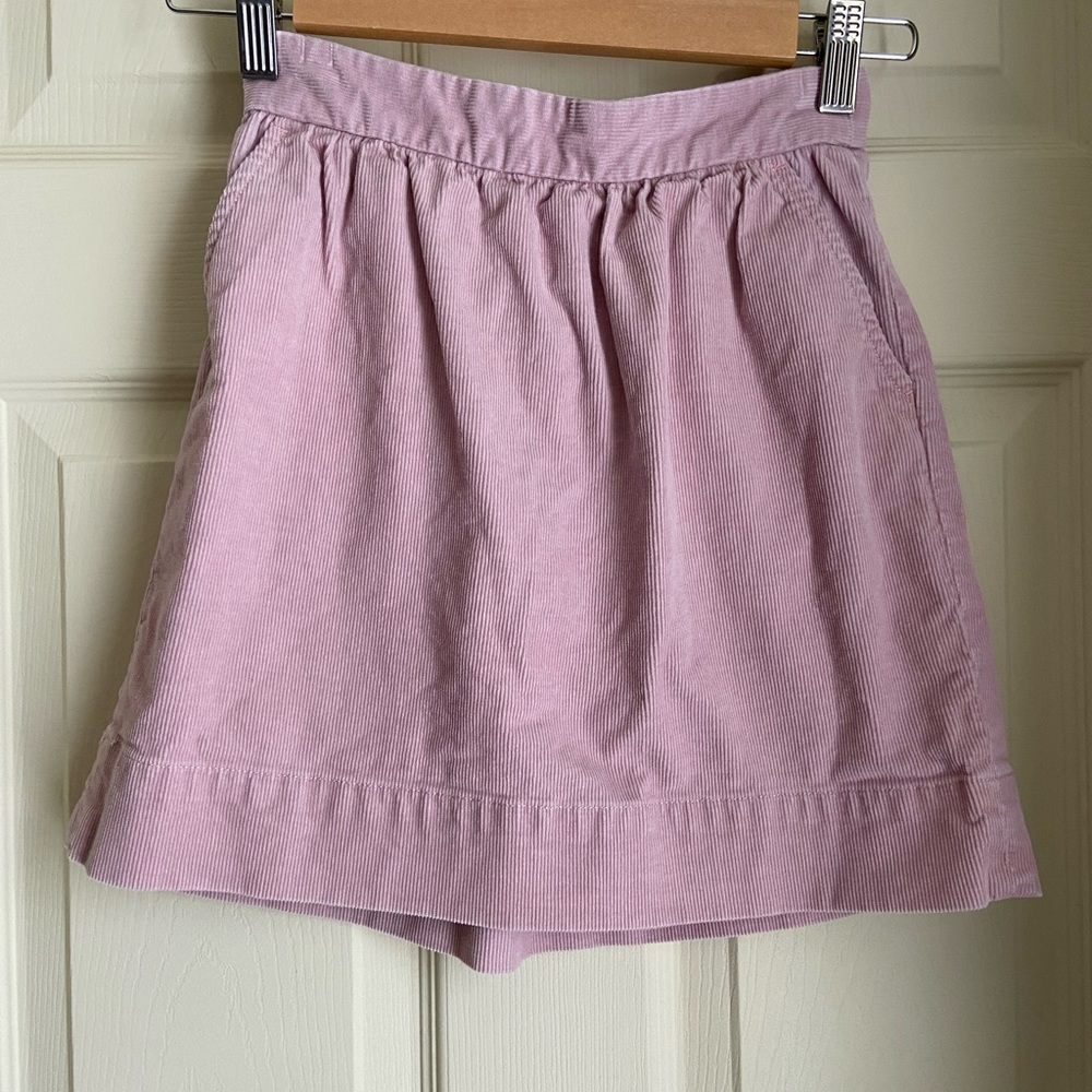 CrewCuts by J. Crew pale pink corduroy skirt 12